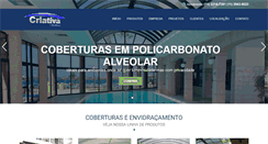 Desktop Screenshot of criativacoberturas.com.br